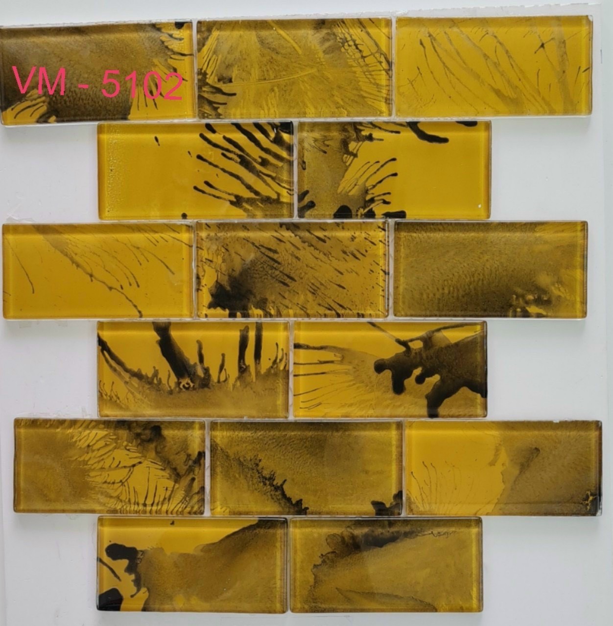 Gạch mosaic thủy tinh vân mây 5102