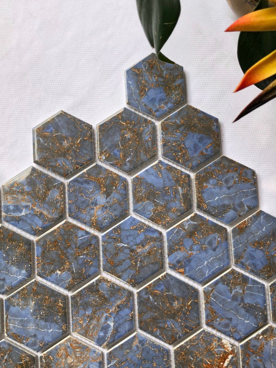 Gạch mosaic lục giác núi lửa