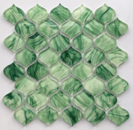 Gạch mosaic lồng đèn xanh ngọc