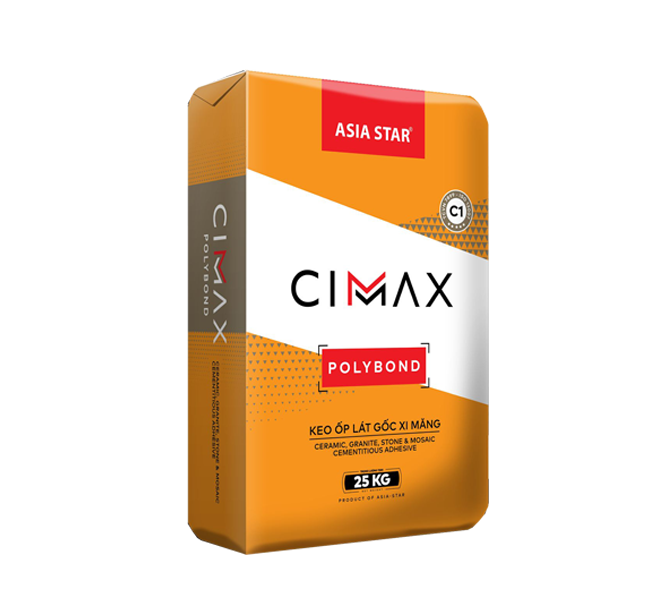 CIMMAX POLYBOND - Keo ốp lát tiêu chuẩn C1 ( MÀU TRẮNG )