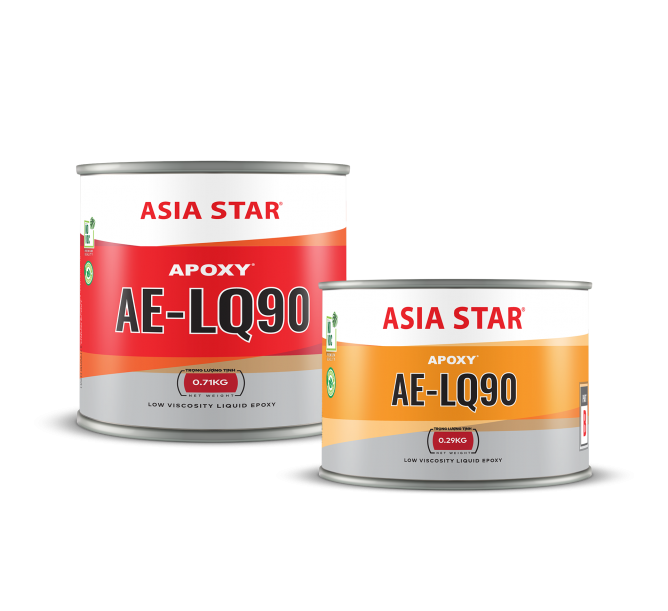 Keo epoxy 2 thành phần APOXY AE-LQ90 bộ 1 kg
