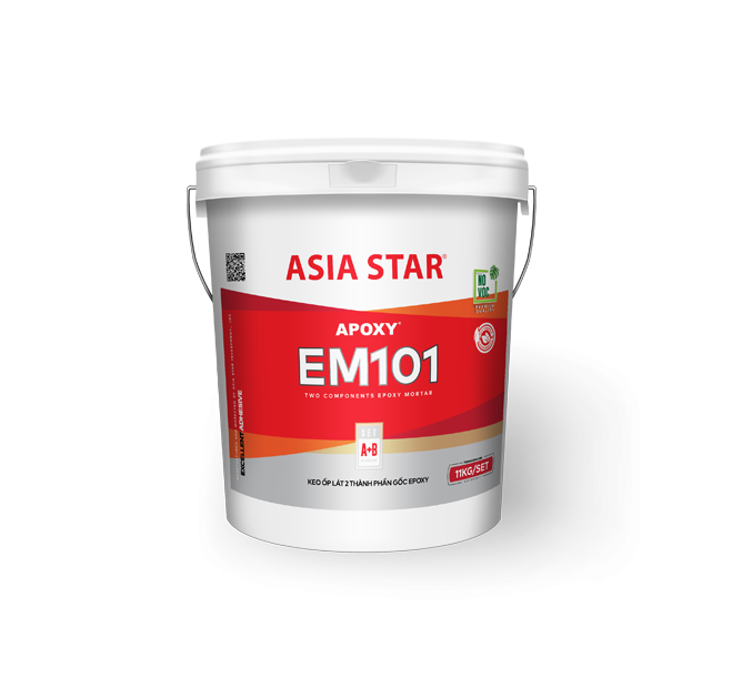 Vữa gốc epoxy 2 thành phần EM101 bộ 11kg