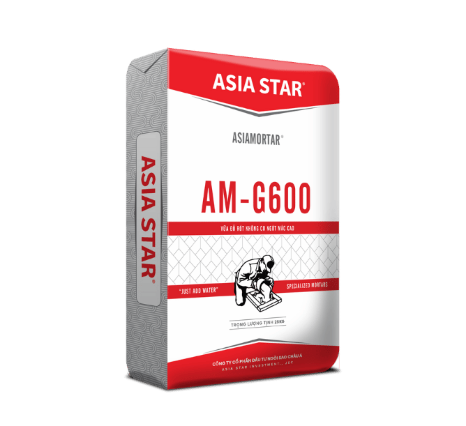 NON-SHRINK GROUT AM-G600 vữa đổ rót không co ngót, mác cao bao 25kg