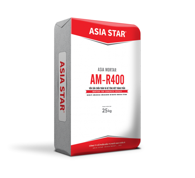 AM-R400 vữa sửa chữa, trám vá mác cao bao 25kg