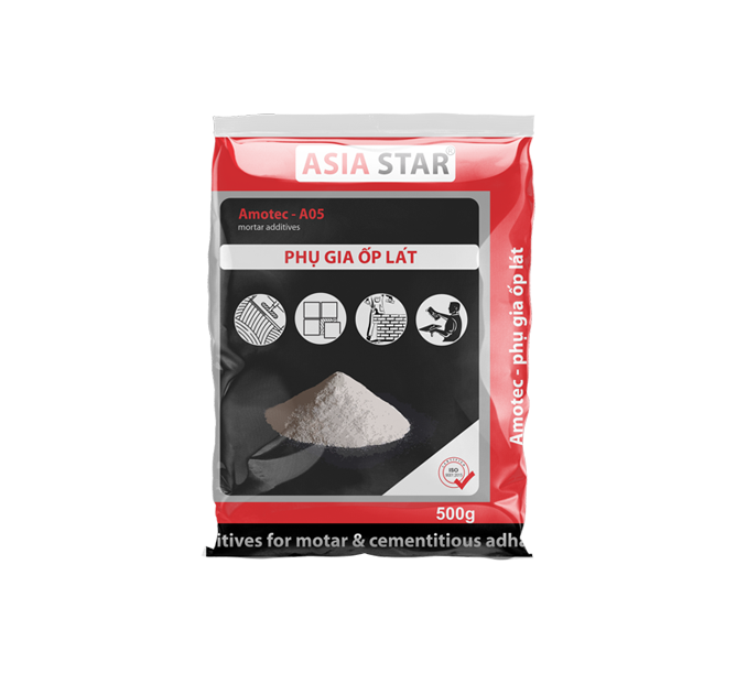 Amotec- A05 phụ gia vữa ốp lát túi 0.5kg